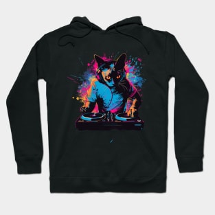 Cat DJ Wave Hoodie